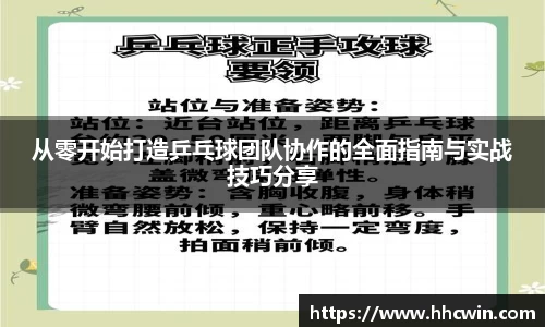 从零开始打造乒乓球团队协作的全面指南与实战技巧分享