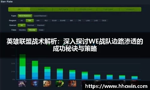 英雄联盟战术解析：深入探讨WE战队边路渗透的成功秘诀与策略